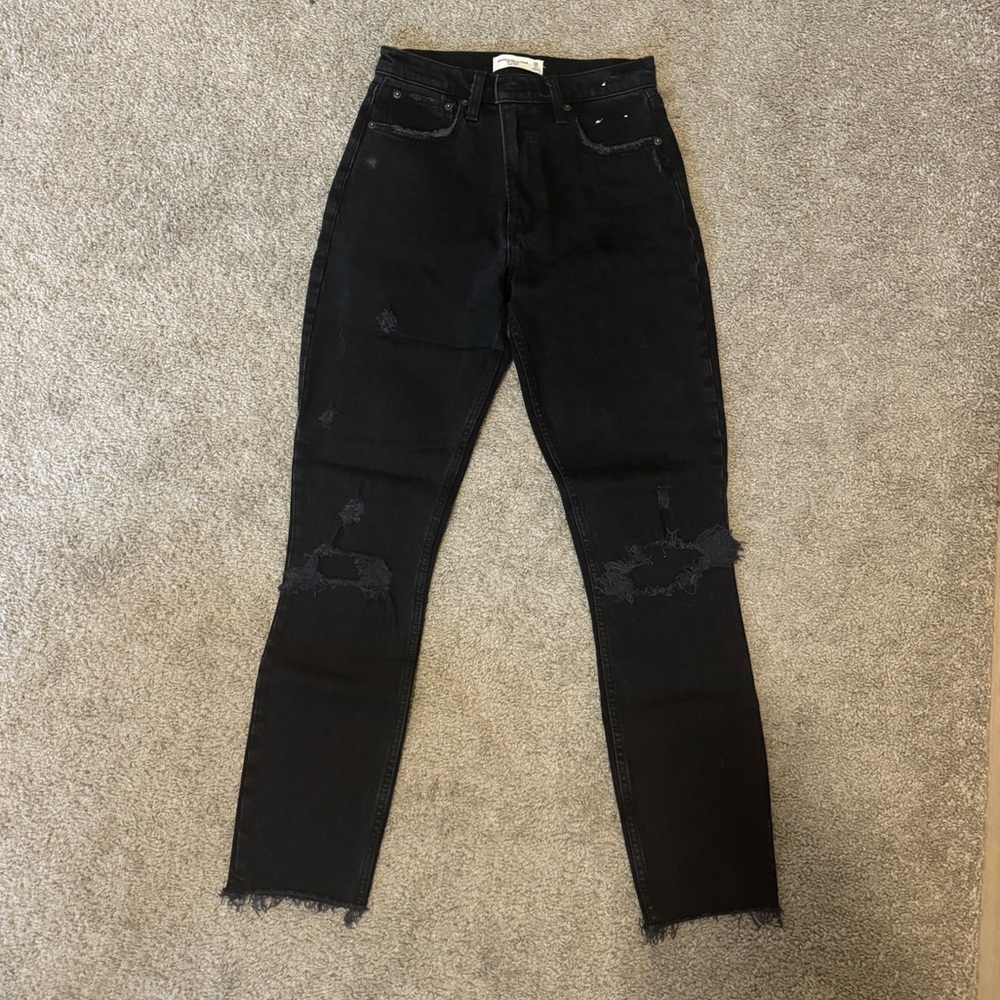 Skinny high rise jeans